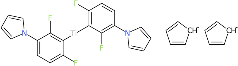 CAS: 125051-32-3 | Bis(2,6-difluoro-3-(1-hydropyrrol-1-yl)phenyl)titanocene, >99%, NX18973