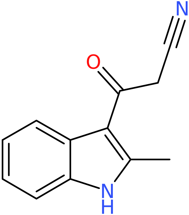 CAS: 76397-72-3 | 3-(2-Methyl-1H-indol-3-yl)-3-oxopropanenitrile, >95%, NX61051