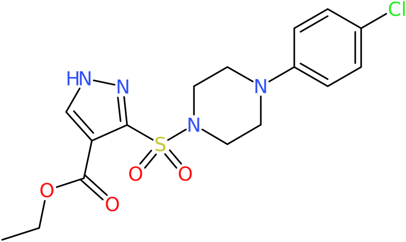 CAS: 1261016-92-5 | Ethyl 3-{[4-(4-chlorophenyl)piperazin-1-yl]sulfonyl}-1H-pyrazole-4-carboxylate, NX19451