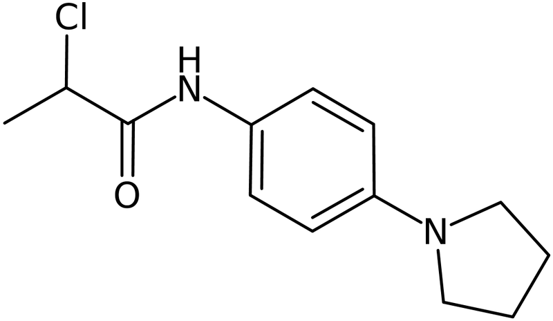 CAS: 251097-32-2 | 2-Chloro-N-[4-(pyrrolidin-1-yl)phenyl]propanamide, >95%, NX37617