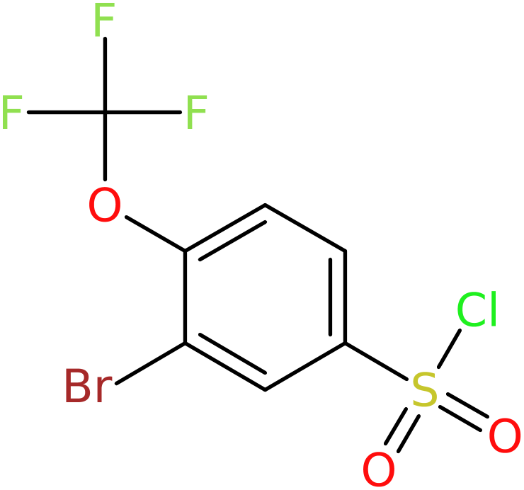 CAS: 883146-06-3 | 3-Bromo-4-(trifluoromethoxy)benzene-1-sulfonyl chloride, NX66097