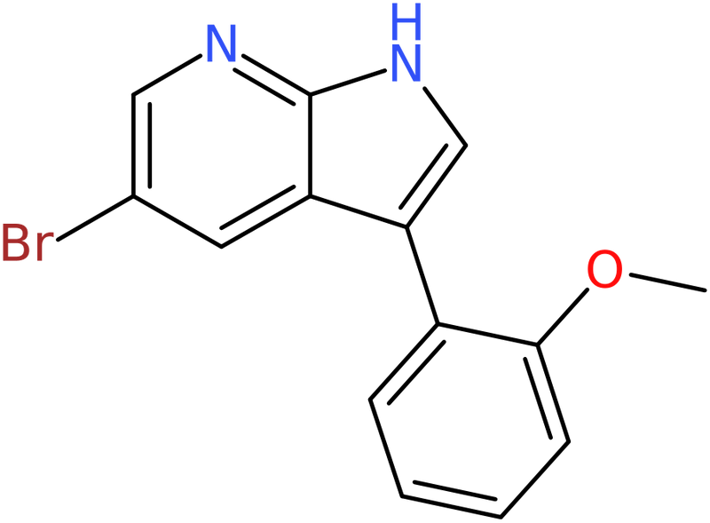 CAS: 875639-78-4 | 5-Bromo-3-(2-methoxyphenyl)-1H-pyrrolo[2,3-b]pyridine, NX65693