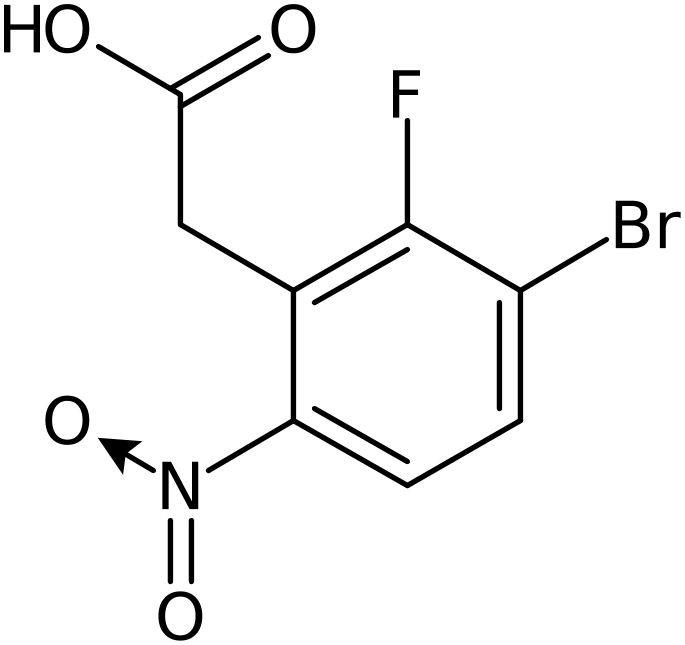 CAS: 1807155-75-4 | 3-Bromo-2-fluoro-6-nitrophenylacetic acid, >95%, NX30284
