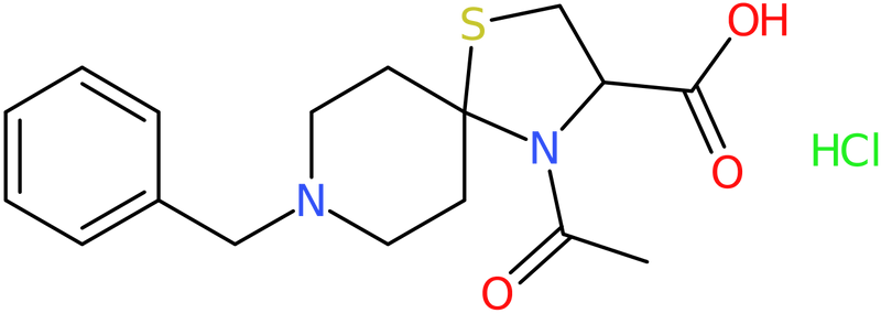 CAS: 1030253-99-6 | 4-Acetyl-8-benzyl-4,8-diaza-1-thiaspiro[4.5]decane-3-carboxylic acid hydrochloride, NX11779