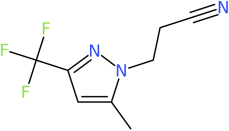 CAS: 1006343-68-5 | 3-[5-Methyl-3-(trifluoromethyl)-1H-pyrazol-1-yl]propanenitrile, NX10647