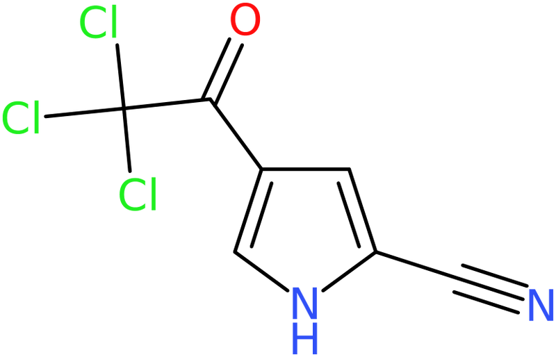 CAS: 66832-07-3 | 4-(2,2,2-Trichloroacetyl)-1H-pyrrole-2-carbonitrile, >95%, NX57557