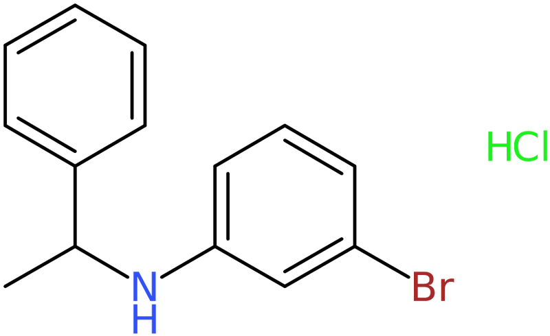 3-Bromo-N-(1-phenylethyl)aniline hydrochloride, NX74279