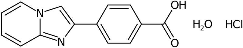 4-Imidazo[1,2-a]pyridin-2-ylbenzoic acid hydrochloride hydrate, NX73829