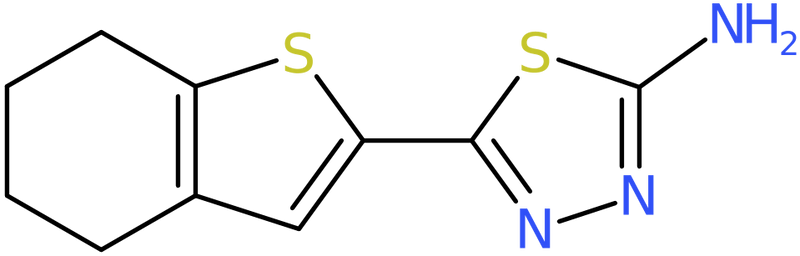 CAS: 100988-06-5 | 5-(4,5,6,7-Tetrahydro-1-benzothien-2-yl)-1,3,4-thiadiazol-2-amine, NX10834