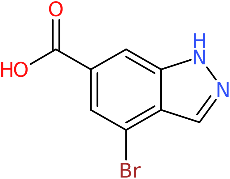 CAS: 885523-43-3 | 4-Bromo-1H-indazole-6-carboxylic acid, >97%, NX66396