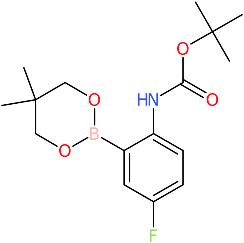 CAS: 1218791-08-2 | 2-Amino-5-fluorobenzeneboronic acid, neopentyl glycol ester, N-BOC protected, NX17891