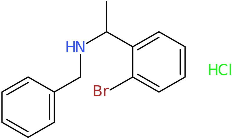 N-Benzyl-1-(2-bromophenyl)ethanamine hydrochloride, NX74249