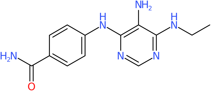 CAS: 1206969-06-3 | 4-(5-Amino-6-(ethylAmino)pyrimidin-4-ylAmino)benzamide, NX17035
