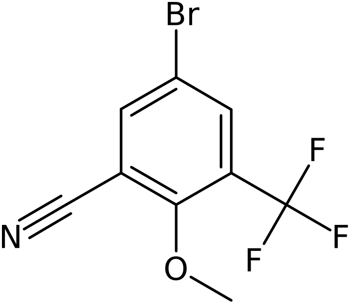 CAS: 1445995-71-0 | 5-Bromo-2-methoxy-3-(trifluoromethyl)benzonitrile, >97%, NX24537