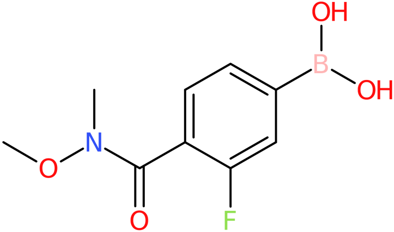 CAS: 913835-59-3 | 3-Fluoro-4-(N-methoxy-N-methylcarbamoyl)benzeneboronic acid, >98%, NX68417