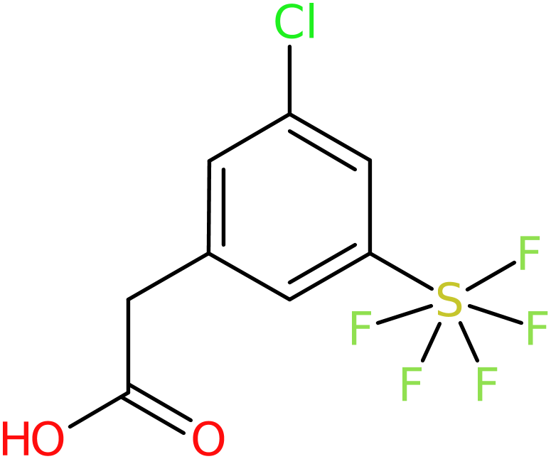 CAS: 1240257-26-4 | 3-Chloro-5-(pentafluorosulfur)phenylacetic acid, >98%, NX18644