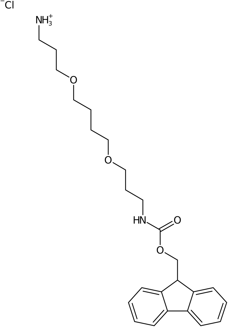 CAS: 1274891-99-4 | Fmoc-1-amino-4,9-dioxa-12-dodecanamine.HCl, >99%, NX19936