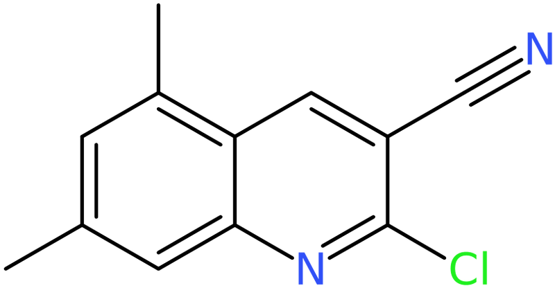 CAS: 917747-10-5 | 2-Chloro-5,7-dimethylquinoline-3-carbonitrile, NX68890