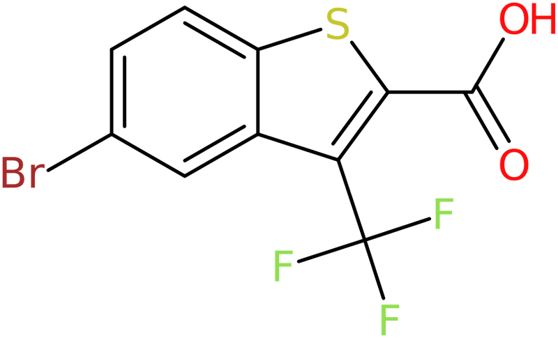 5-Bromo-3-(trifluoromethyl)benzo[b]thiophene-2-carboxylic acid, NX74696