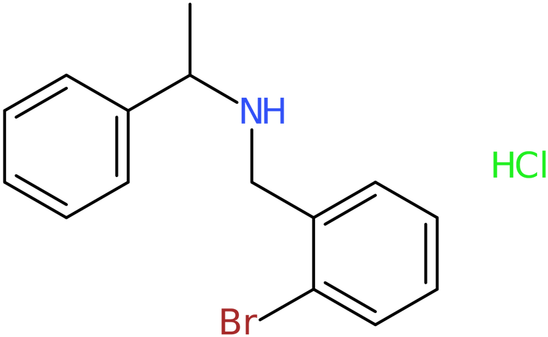 N-[(2-Bromophenyl)methyl]-1-phenyl-ethanamine hydrochloride, NX74246