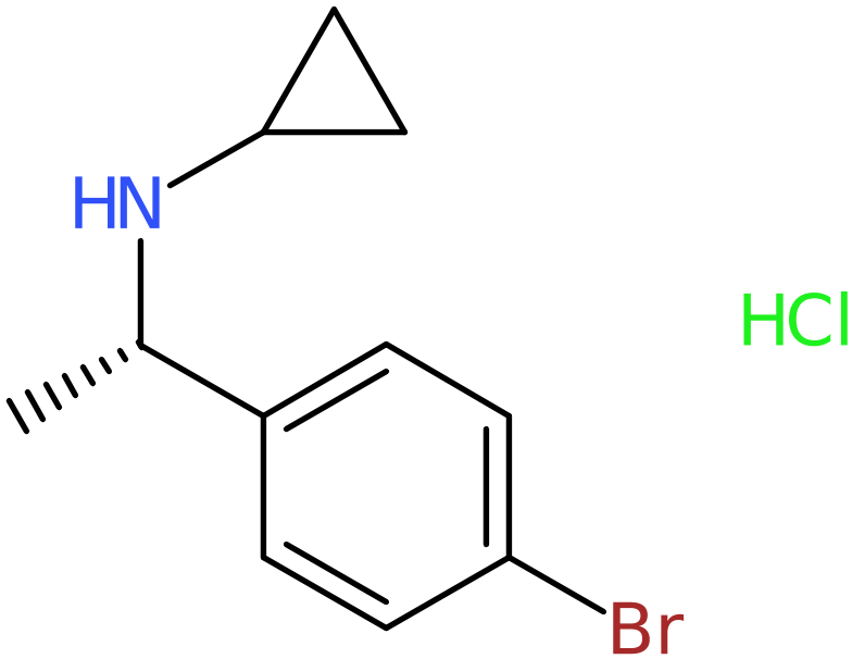 CAS: 2413937-39-8 | N-[(1S)-1-(4-Bromophenyl)ethyl]cyclopropanamine hydrochloride, NX36975