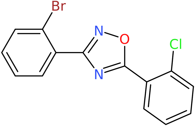 CAS: 1000339-28-5 | 3-(2-Bromophenyl)-5-(2-chlorophenyl)-1,2,4-oxadiazole, NX10093
