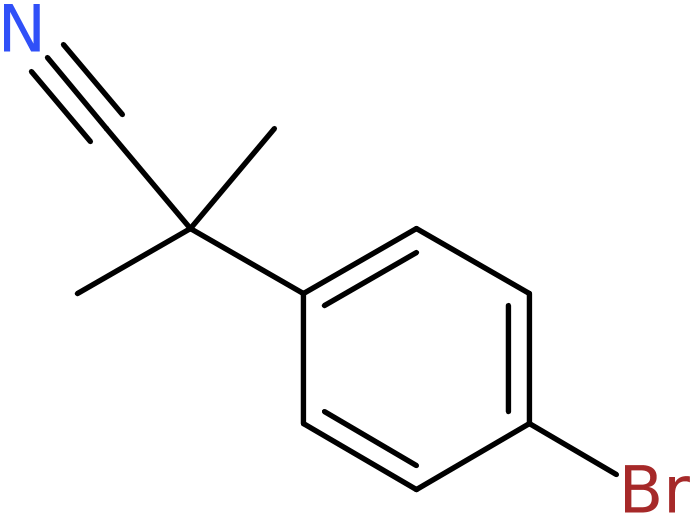 CAS: 101184-73-0 | 2-(4-Bromophenyl)-2-methylpropanenitrile, >98%, NX10914