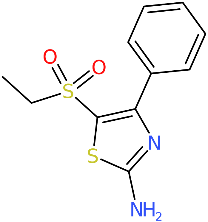 CAS: 1000018-52-9 | 2-Amino-5-(ethylsulphonyl)-4-phenyl-1,3-thiazole, NX10076
