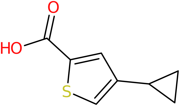 CAS: 1252903-38-0 | 4-(Cyclopropyl)thiophene-2-carboxylic acid, NX19010