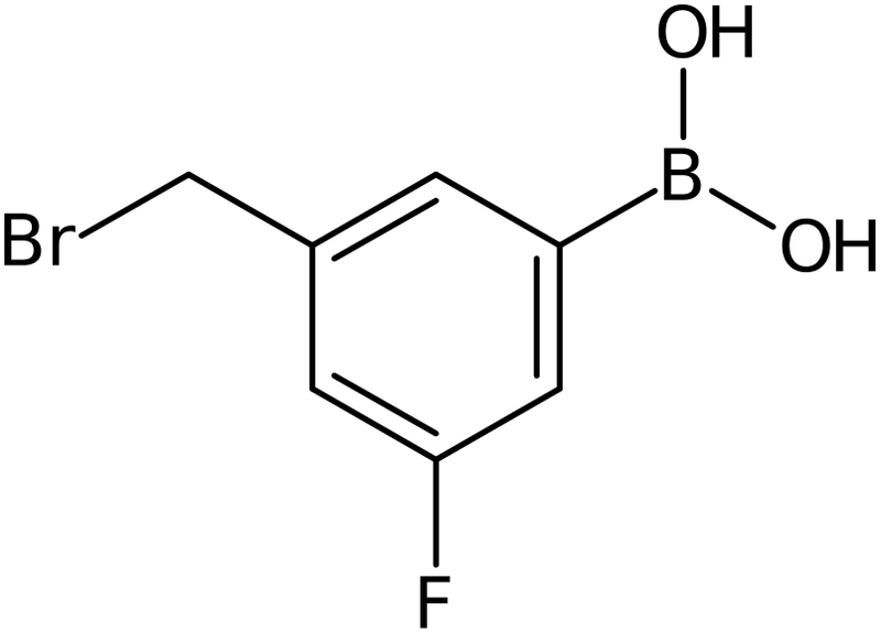 3-(Bromomethyl)-5-fluorobenzeneboronic acid, NX74690