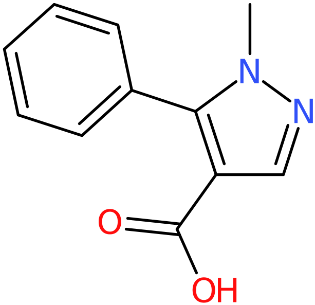 CAS: 105994-75-0 | 1-Methyl-5-phenyl-1H-pyrazole-4-carboxylic acid, >97%, NX12806