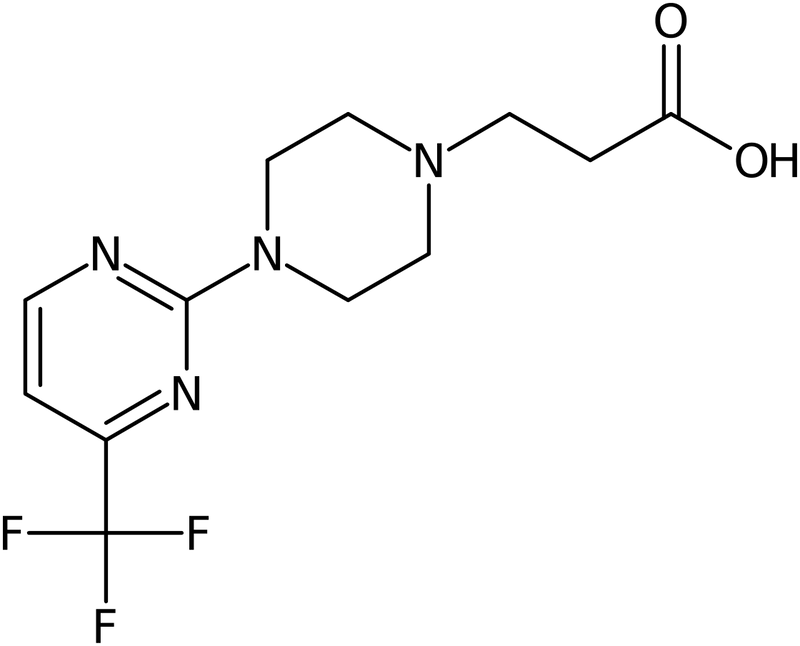 3-{4-[4-(Trifluoromethyl)pyrimidin-2-yl]piperazin-1-yl}propanoic acid, NX74484