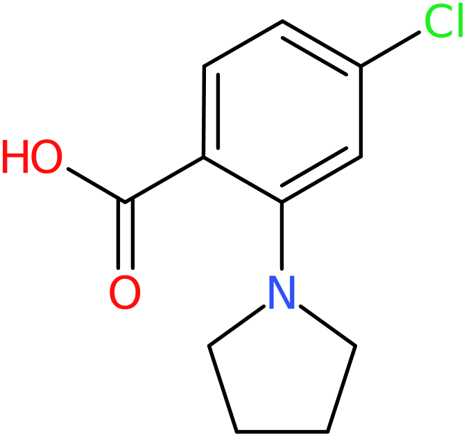CAS: 1197193-20-6 | 4-Chloro-2-pyrrolidinobenzoic acid, NX16597