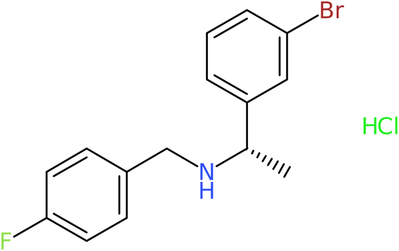 (1S)-1-(3-Bromophenyl)-N-[(4-fluorophenyl)methyl]ethanamine hydrochloride, NX74719