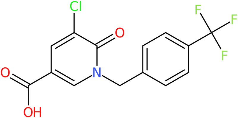 CAS: 886761-94-0 | 5-Chloro-1,6-dihydro-6-oxo-1-[4-(trifluoromethyl)benzyl]pyridine-3-carboxylic acid, >97%, NX66906