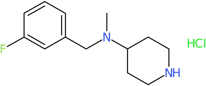 CAS: 1261231-94-0 | (3-Fluoro-benzyl)-methyl-piperidin-4-yl-amine hydrochloride, NX19464