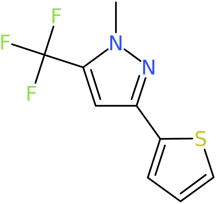CAS: 650615-64-8 | 1-Methyl-3-thien-2-yl-5-(trifluoromethyl)-1H-pyrazole, NX56825