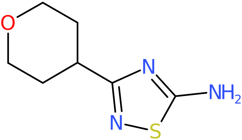 CAS: 1249828-99-6 | 3-(Oxan-4-yl)-1,2,4-thiadiazol-5-amine, >95%, NX18957