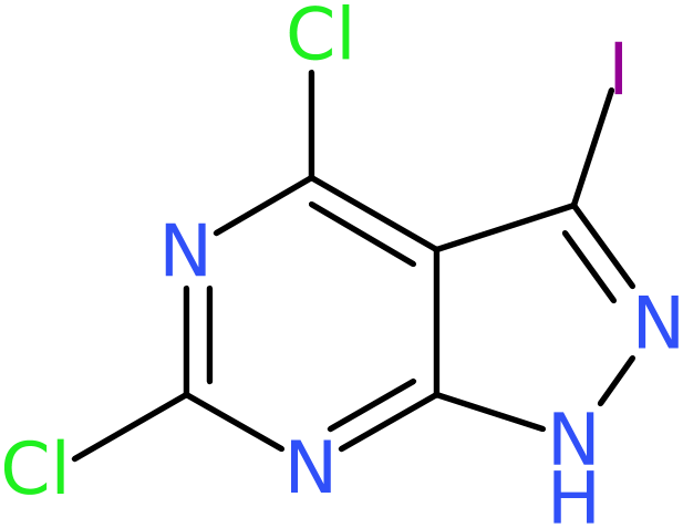 CAS: 1379308-33-4 | 4,6-Dichloro-3-iodo-1H-pyrazolo[3,4-d]pyrimidine, >95%, NX22812