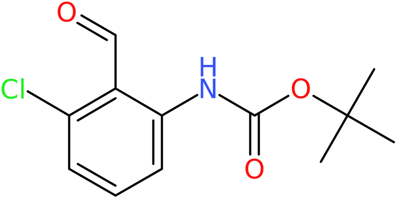 CAS: 1260667-07-9 | tert-Butyl (3-chloro-2-formylphenyl)carbamate, >97%, NX19381
