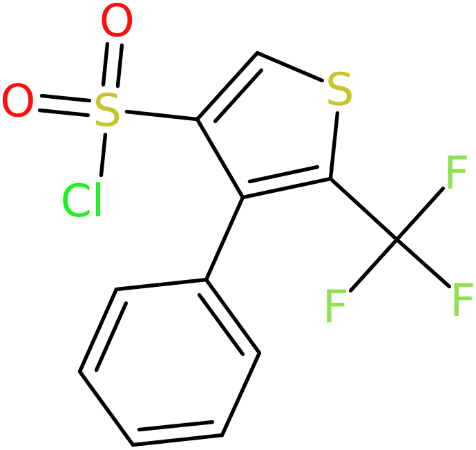CAS: 680215-52-5 | 4-Phenyl-5-(trifluoromethyl)thiophene-3-sulphonyl chloride, NX58009