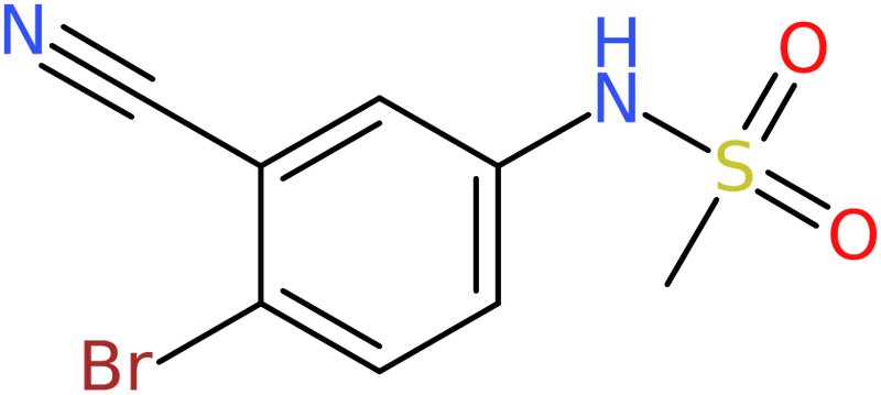 CAS: 1206776-43-3 | N-(4-Bromo-3-cyanophenyl)methanesulfonamide, NX17025