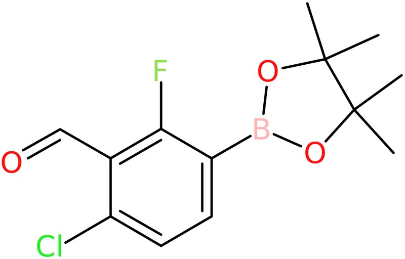 6-Chloro-2-fluoro-3-(4,4,5,5-tetramethyl-1,3,2-dioxaborolan-2-yl)benzaldehyde, >97%, NX74802