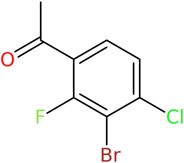 3-Bromo-4-chloro-2-fluoroacetophenone, >95%, NX74679
