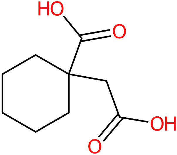 CAS: 67950-95-2 | 1-(Carboxymethyl)cyclohexane-1-carboxylic acid, >95%, NX57964