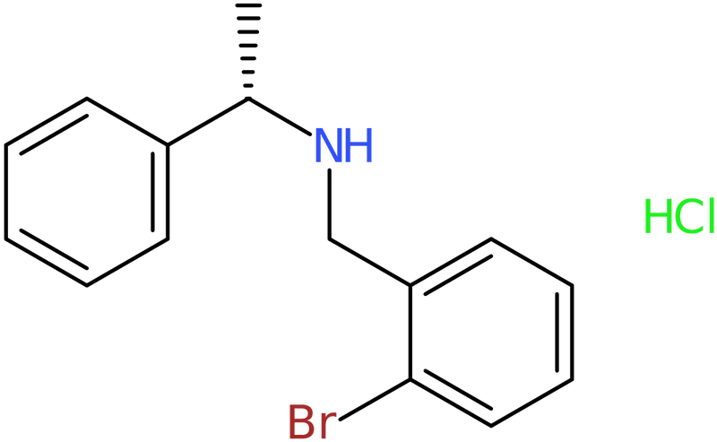 (1S)-N-[(2-Bromophenyl)methyl]-1-phenylethanamine hydrochloride, NX74182