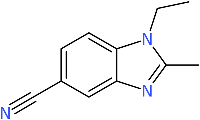 CAS: 62306-08-5 | 1-Ethyl-2-methyl-1,3-benzodiazole-5-carbonitrile, >98%, NX55561