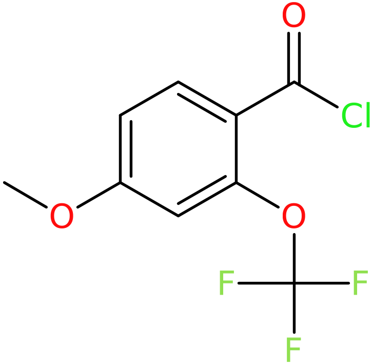 CAS: 886502-42-7 | 4-Methoxy-2-(trifluoromethoxy)benzoyl chloride, >97%, NX66839