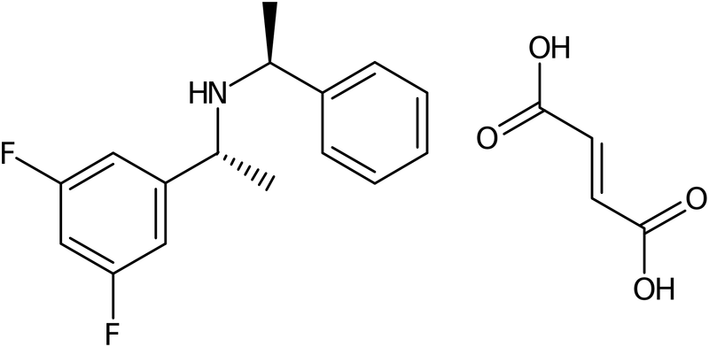 [(1R)-1-(3,5-Difluorophenyl)ethyl][(1S)-1-phenylethyl]ammonium fumarate, NX74662