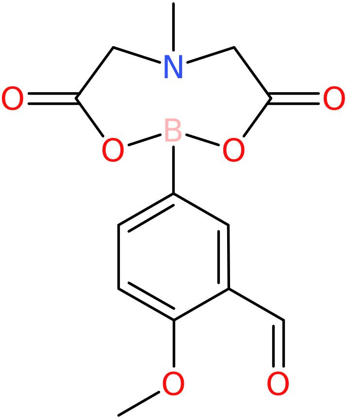 2-Methoxy-5-(6-methyl-4,8-dioxo-1,3,6,2-dioxazaborocan-2-yl)benzaldehyde, NX74058